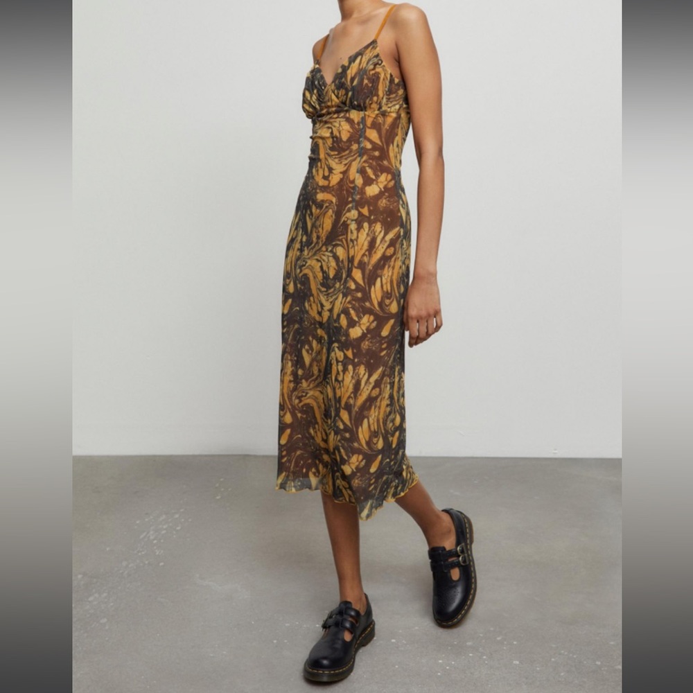 UO mesh midi dress